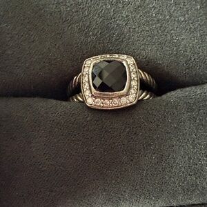 David Yurman Black and Silver Ring